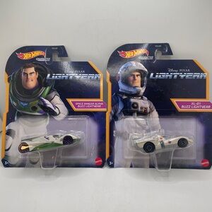 Hot Wheels Disney Pixar Lightyear Character Cars Set of 2 new